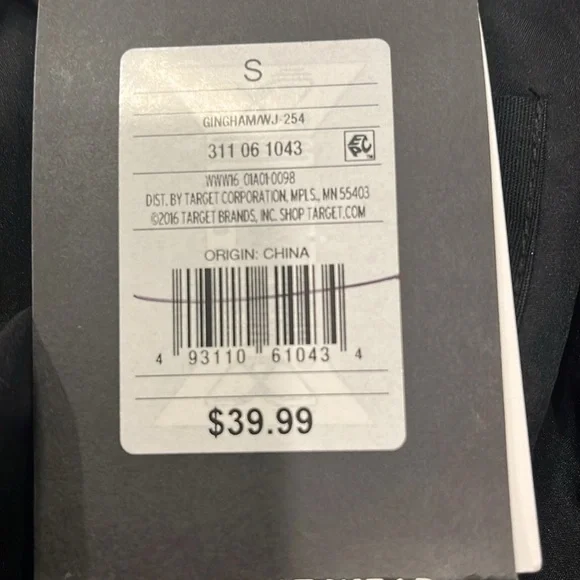 Who What Wear Gingham Blazer Black and White - Picture 6 of 7